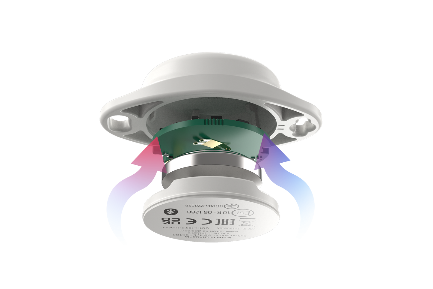 BTSMP1-KK, EN12830-Zertifikat für Kühlkettenlösungen, EYE, Bluetooth®-Sensor, Temperatur, Luftfeuchtigkeit, Bewegung und Magnetstatus Bluetooth®-Temperatursensor