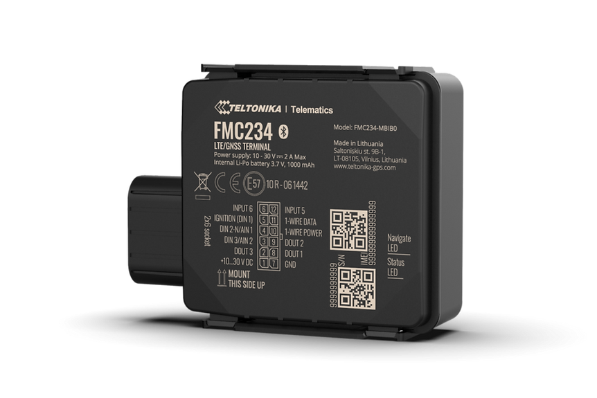 FMC234 - Wasserfester 4G LTE Cat 1 Tracker mit Hochleistungsakku