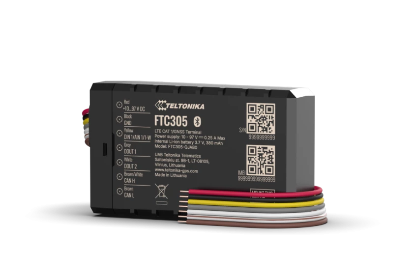 FTC305 - Kompakter 4G LTE Cat 1 E-Mobility-Tracker mit CAN-Datenauslesung und flexiblen Installationsmöglichkeiten