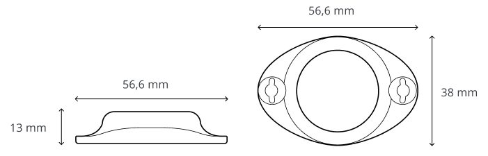 BTSMP1, EYE, Bluetooth®-Sensor, Temperatur, Luftfeuchtigkeit, Bewegung und Magnetstatus