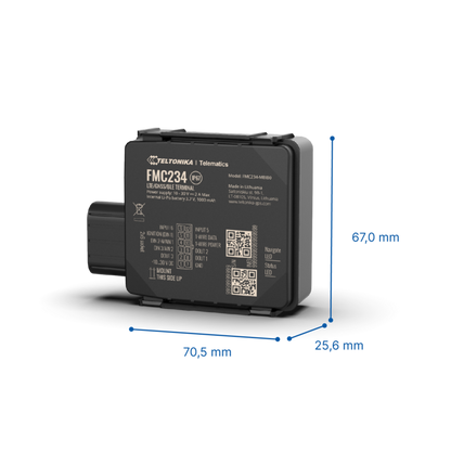 FMC234 - Wasserfester 4G LTE Cat 1 Tracker mit Hochleistungsakku